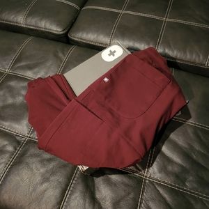 Figs burgundy joggers ONLY